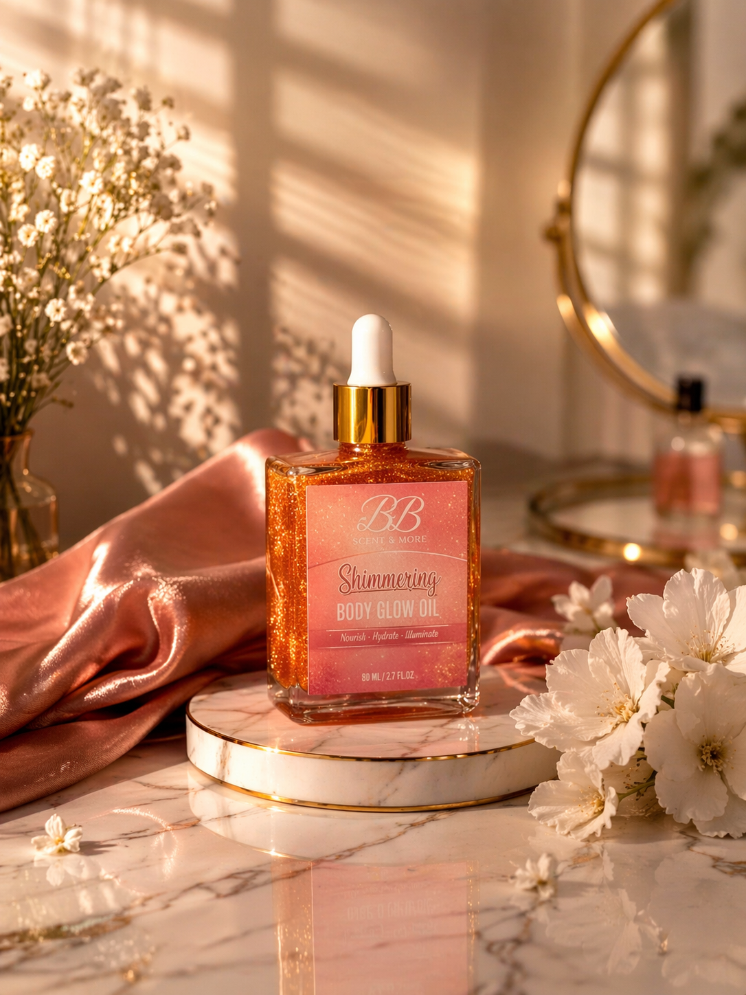 shimmering glow oil
