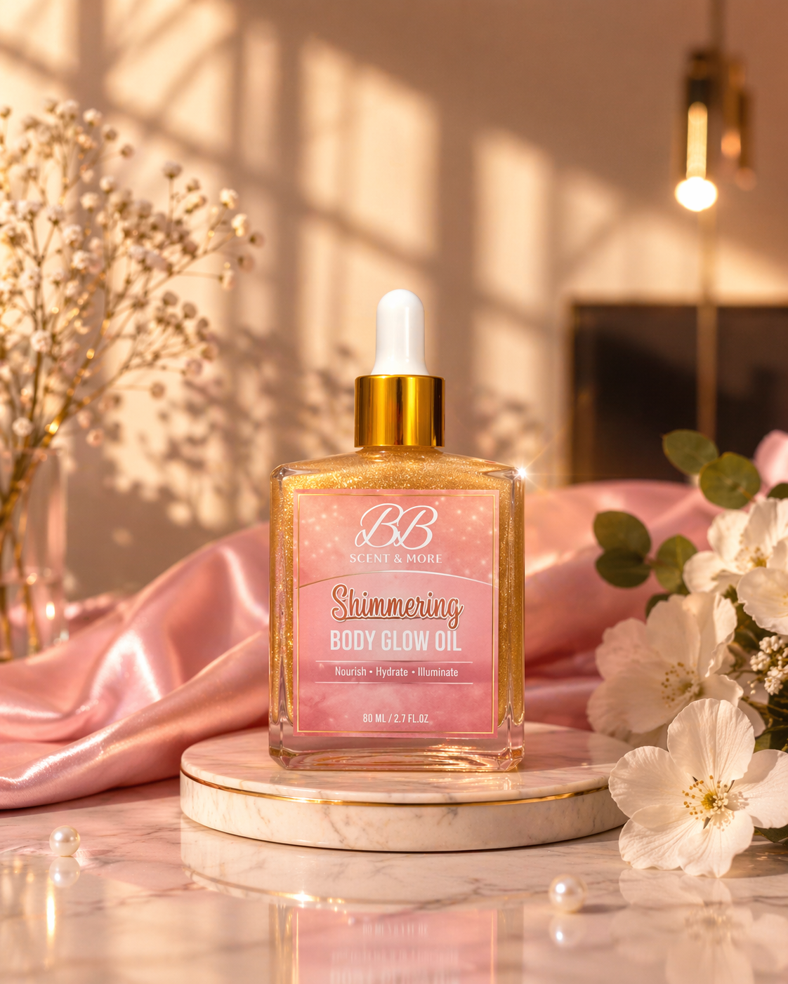 shimmering glow oil